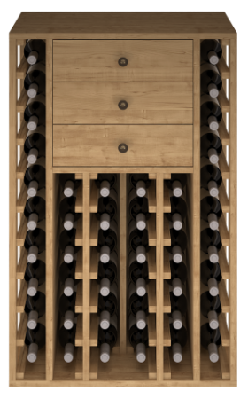 VinoWood 105 - 46 flessen/bouteilles - 3 trays