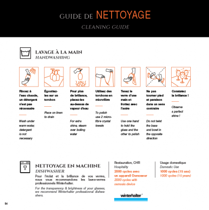 Guide de nettoyage
